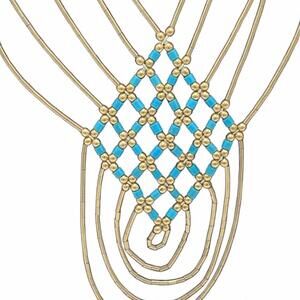 Gold Filled 14g Turquoise Beads Native 17" Fine Jewelry Y-Necklace